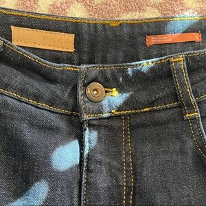 Pilcro Dark Blue Jeans with Contrast Stitching